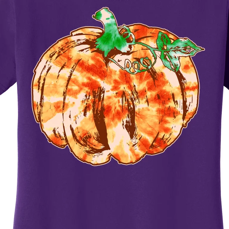 Tie Dye Fall Autumn Pumpkins Women's T-Shirt