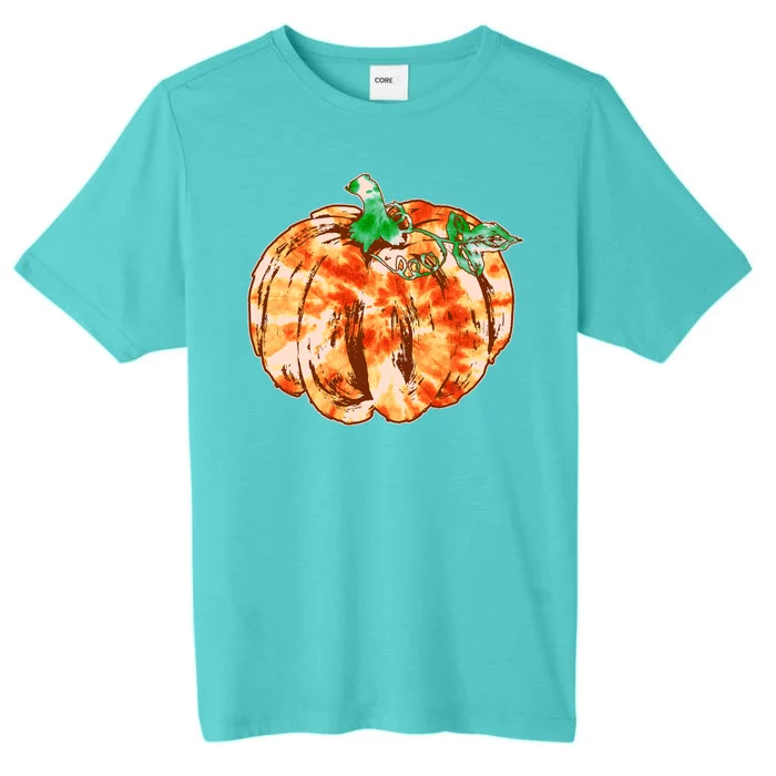 Tie Dye Fall Autumn Pumpkins ChromaSoft Performance T-Shirt