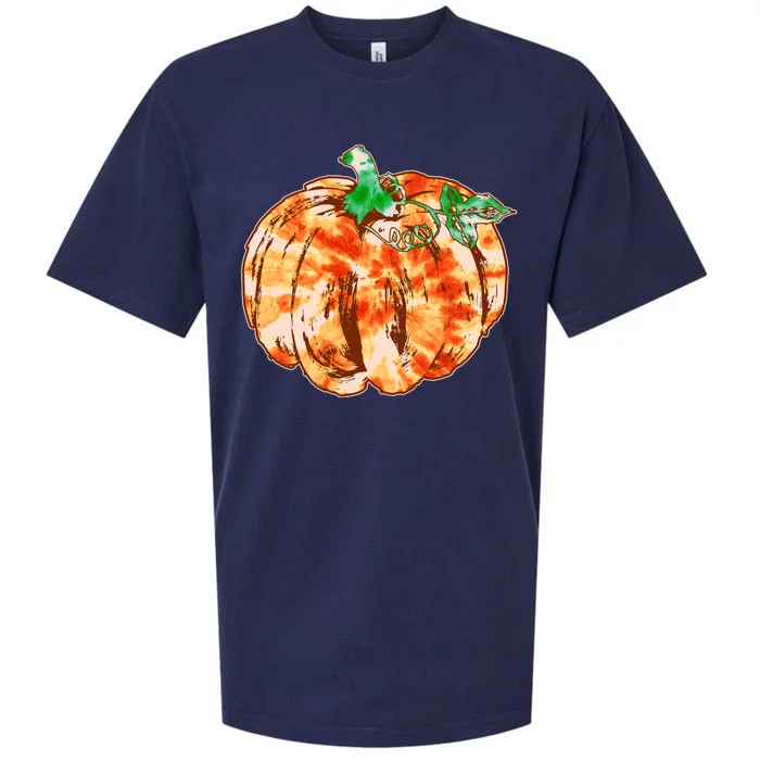 Tie Dye Fall Autumn Pumpkins Sueded Cloud Jersey T-Shirt