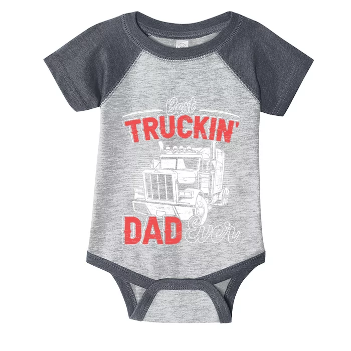 Truck Driver Fathers Day Gift Infant Baby Jersey Bodysuit