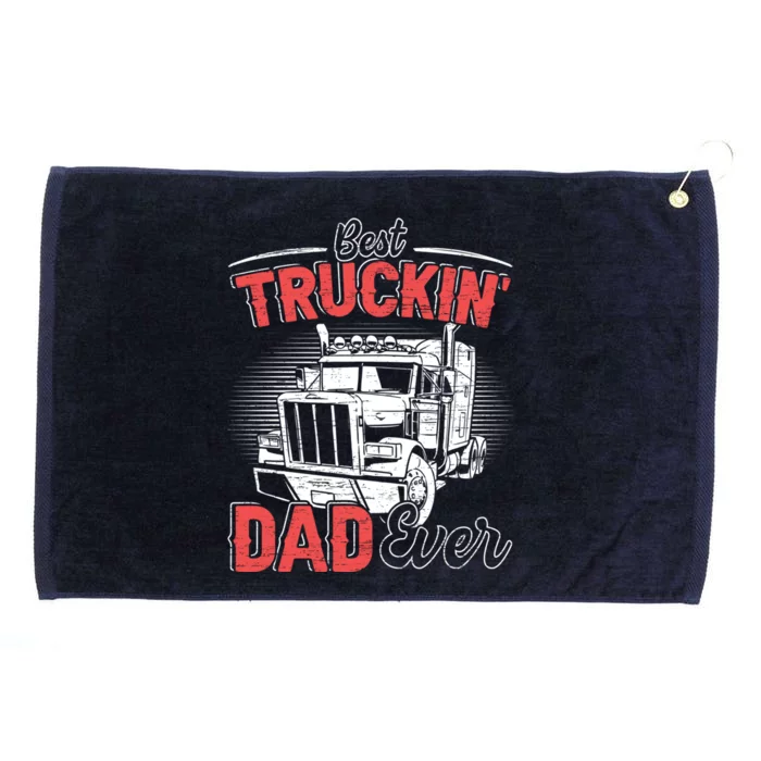 Truck Driver Fathers Day Gift Grommeted Golf Towel