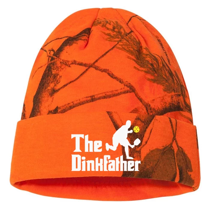 The Dinkfather Funny Pickleball Player Paddleball Lover Kati - 12in Camo Beanie