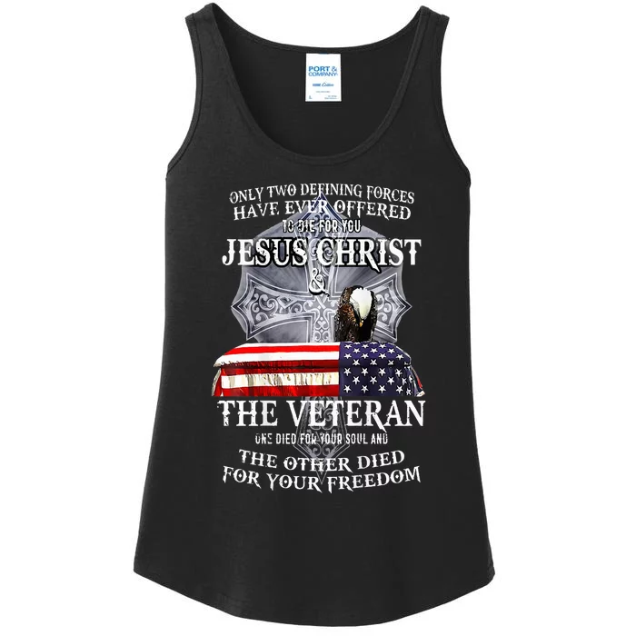 Two Defining Forces Have Ever Offered To Die For You Ladies Essential Tank