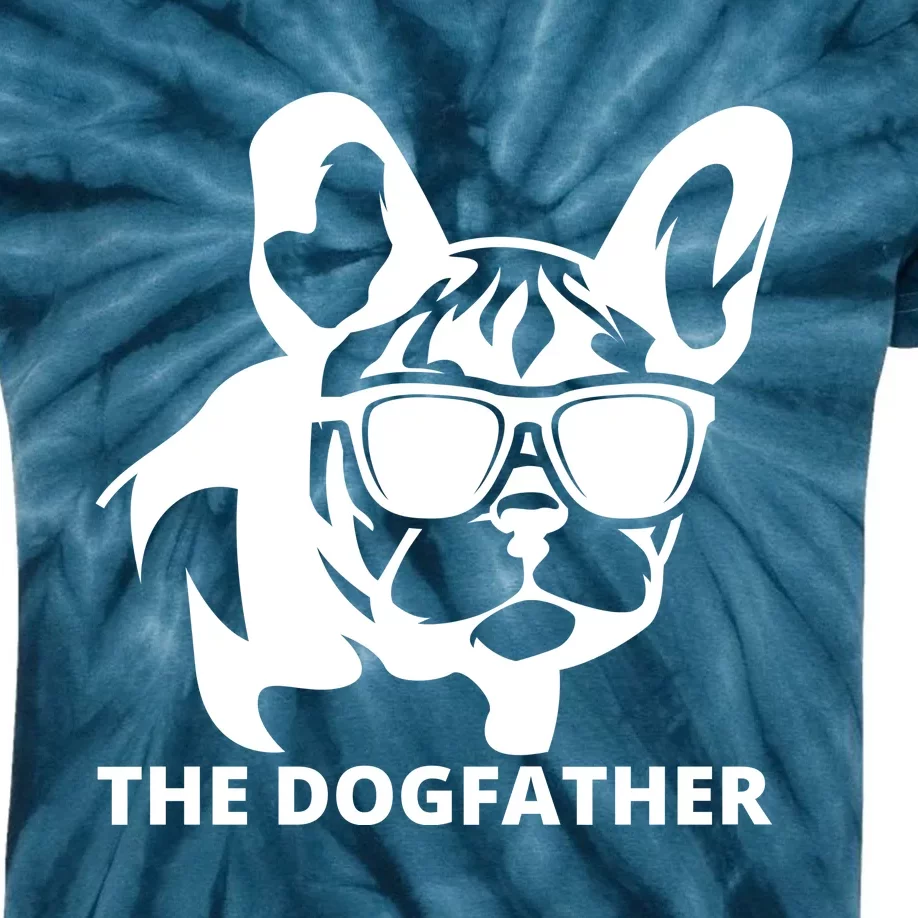 The Dogfather French Bulldog Hoodie Kids Tie-Dye T-Shirt