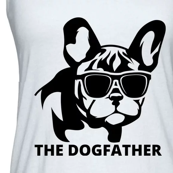 The Dogfather French Bulldog Hoodie Ladies Essential Flowy Tank