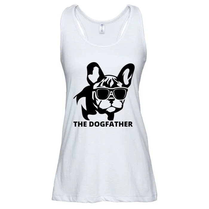 The Dogfather French Bulldog Hoodie Ladies Essential Flowy Tank