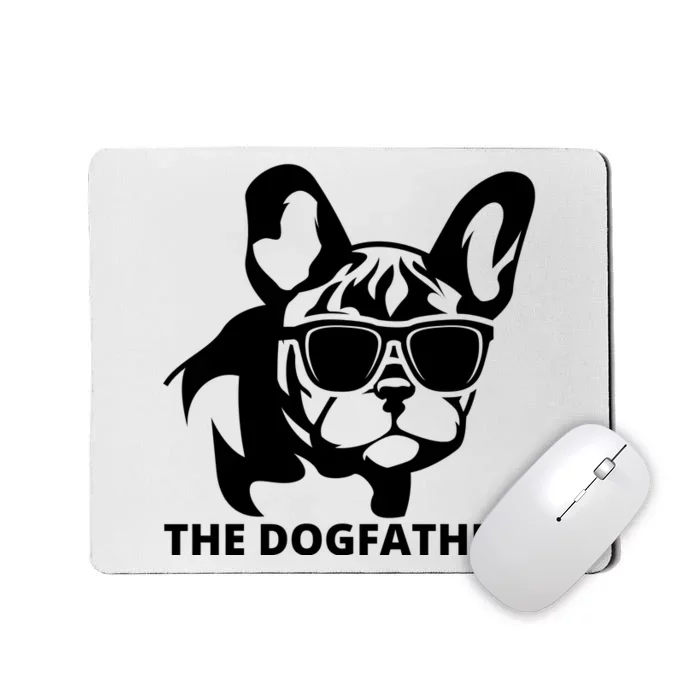 The Dogfather French Bulldog Hoodie Mousepad