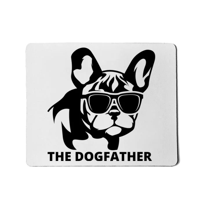 The Dogfather French Bulldog Hoodie Mousepad