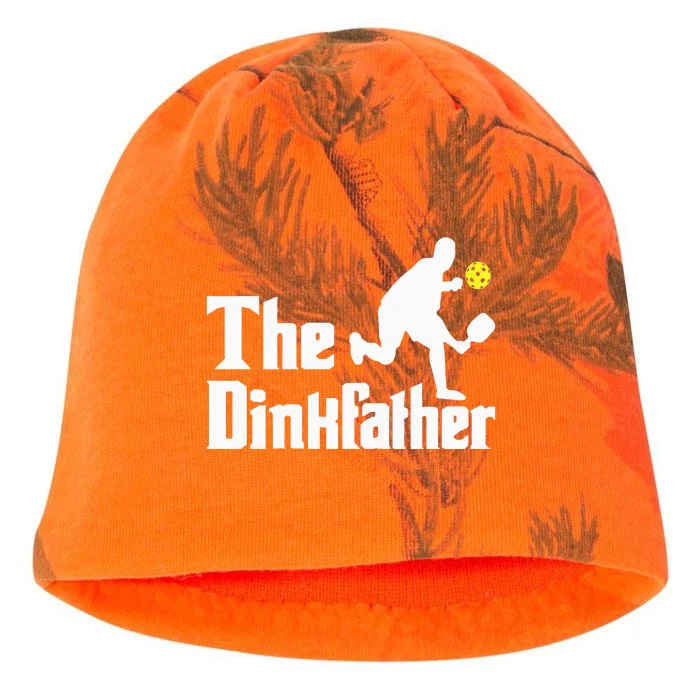 The Dinkfather Funny Pickleball Player Paddleball Lover Kati - Camo Knit Beanie