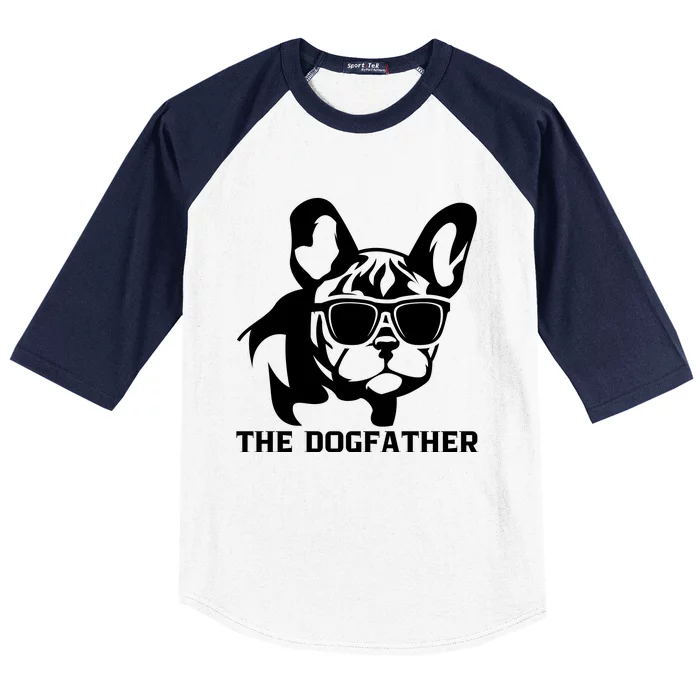 The Dogfather French Bulldog Baseball Sleeve Shirt