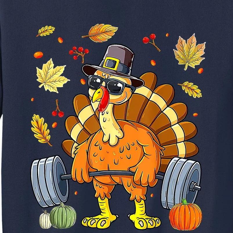 Turkey Deadlift Fitness Weightlifting Thanksgiving Day Sweatshirt