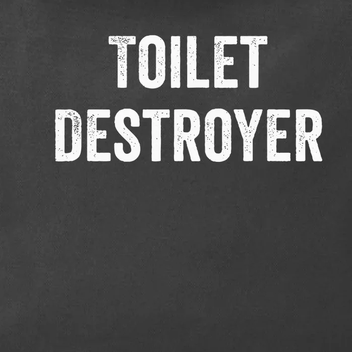 Toilet Destroyer Funny Gag Gift Zip Tote Bag