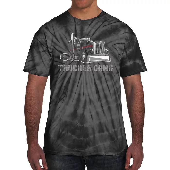 Truck Driver Funny Big Trucking Trucker Gang Tie-Dye T-Shirt