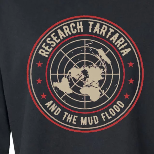 Tartaria Design For Tartarian History Mud Flood Researchers Cropped Pullover Crew