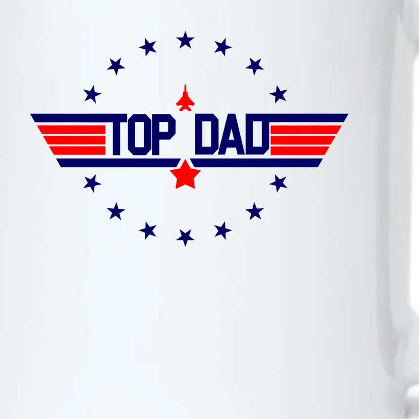 Top Dad Father's Day Airplane Pilot Black Color Changing Mug