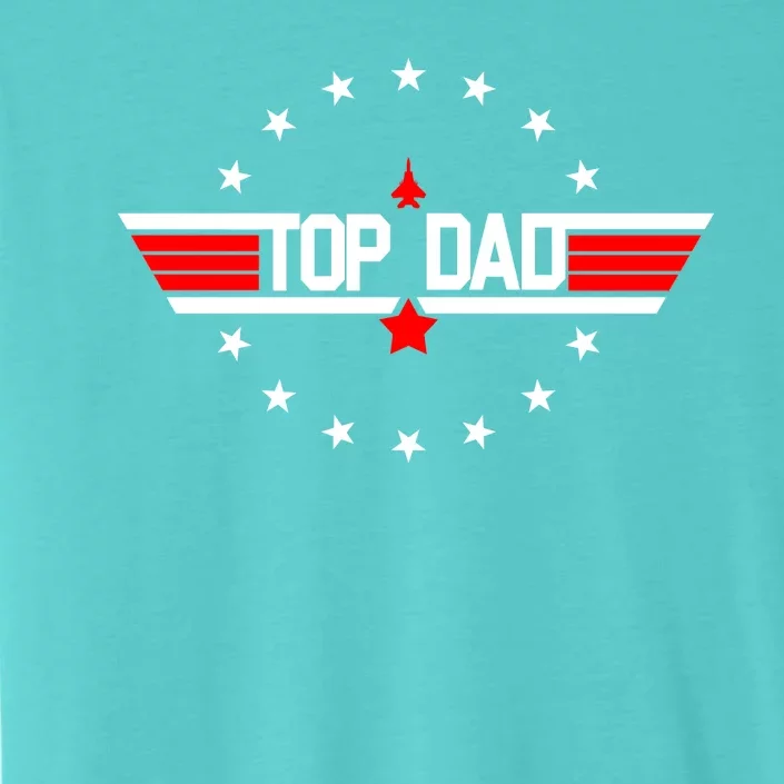 Top Dad Father's Day Airplane Pilot ChromaSoft Performance T-Shirt