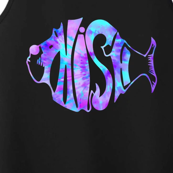 Tie Dye Fish, Jam, Fishing Fisherman Performance Tank