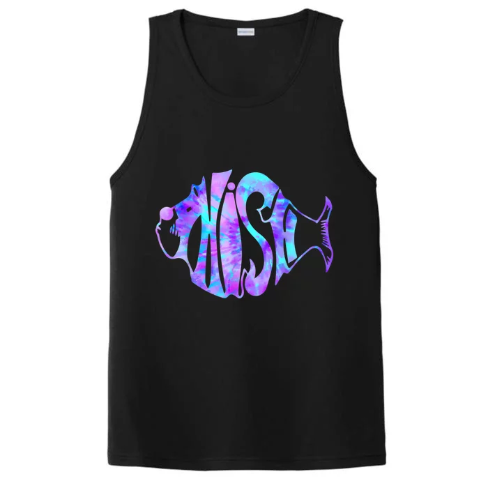 Tie Dye Fish, Jam, Fishing Fisherman Performance Tank