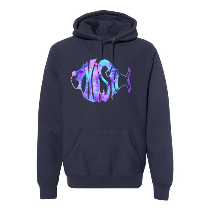 Tie Dye Fish, Jam, Fishing Fisherman Premium Hoodie