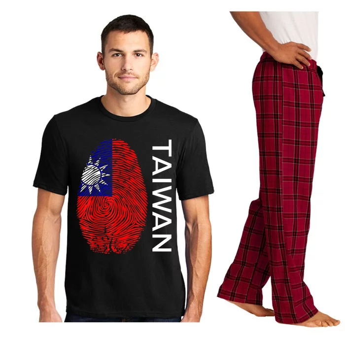 Taiwanese Dna Fingerprint Flag Taiwan Gift Pajama Set