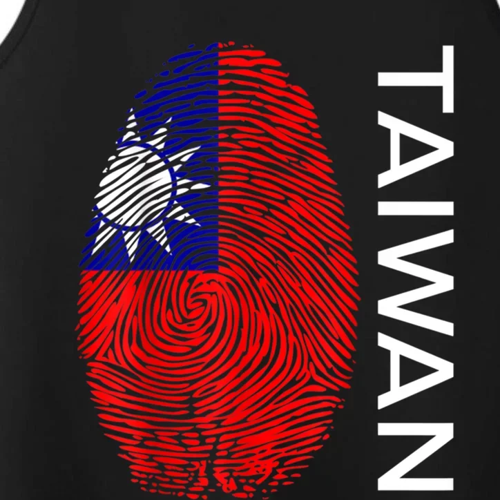 Taiwanese Dna Fingerprint Flag Taiwan Gift Performance Tank