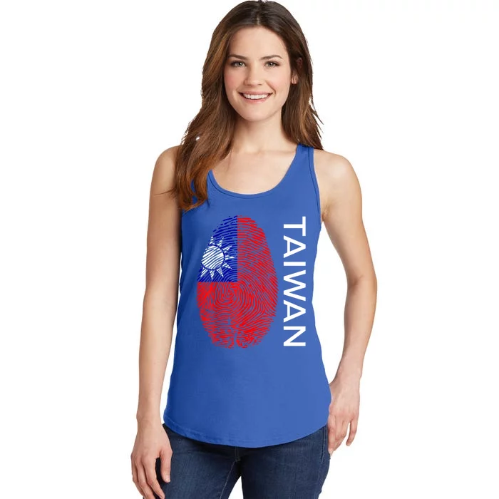 Taiwanese Dna Fingerprint Flag Taiwan Gift Ladies Essential Tank