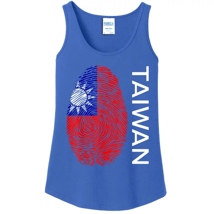 Taiwanese Dna Fingerprint Flag Taiwan Gift Ladies Essential Tank