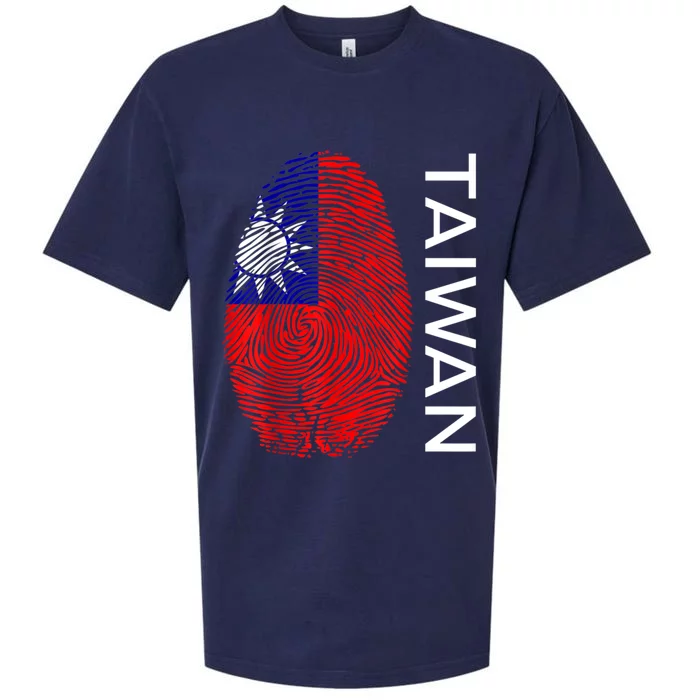 Taiwanese Dna Fingerprint Flag Taiwan Gift Sueded Cloud Jersey T-Shirt