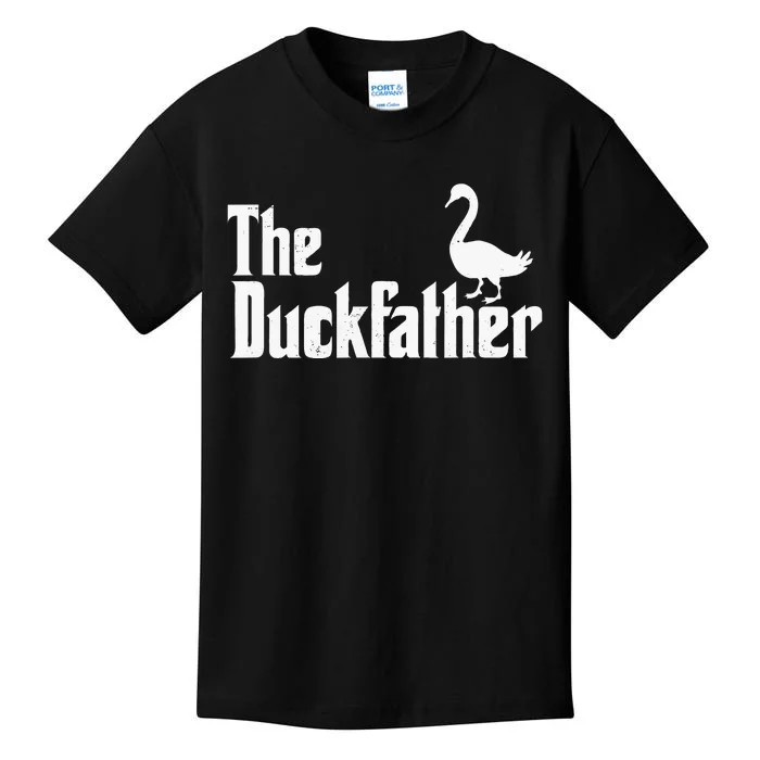 The Duck Father Duck Lover Quack Dad Fathers Day Goose Lover Kids T-Shirt