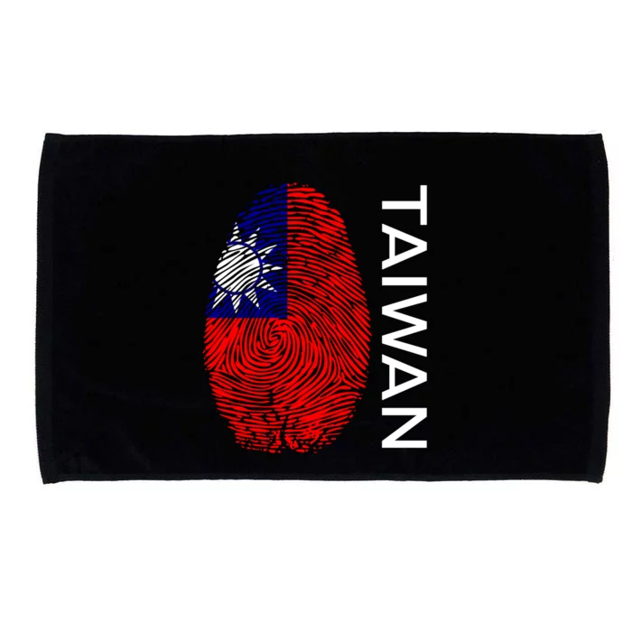 Taiwanese Dna Fingerprint Flag Taiwan Gift Microfiber Hand Towel