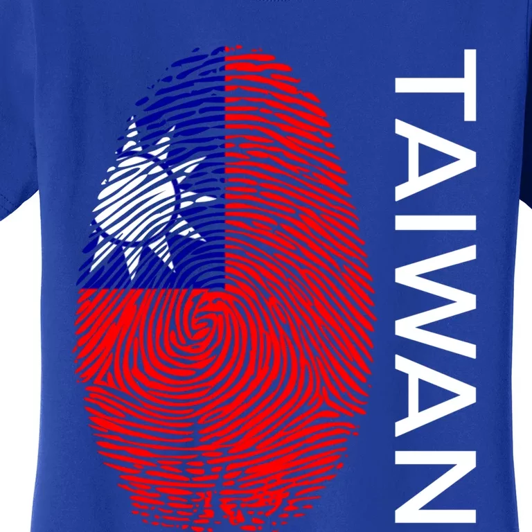 Taiwanese Dna Fingerprint Flag Taiwan Gift Women's T-Shirt