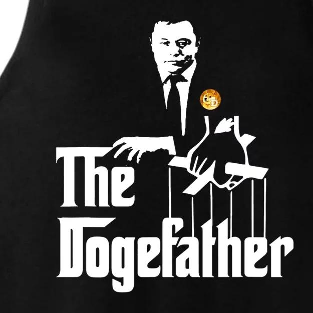 The Doge Father Elon Musk Ladies Tri-Blend Wicking Tank