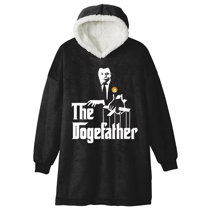 The Doge Father Elon Musk Hooded Wearable Blanket