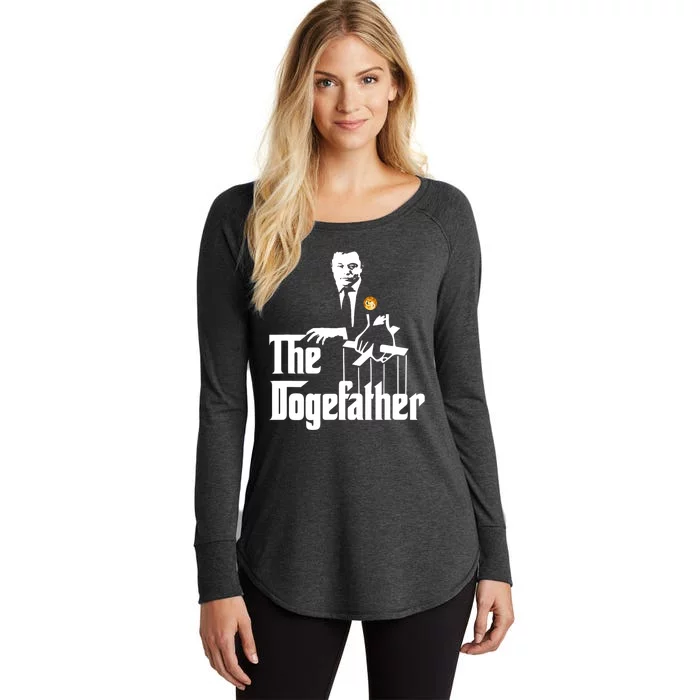 The Doge Father Elon Musk Women's Perfect Tri Tunic Long Sleeve Shirt