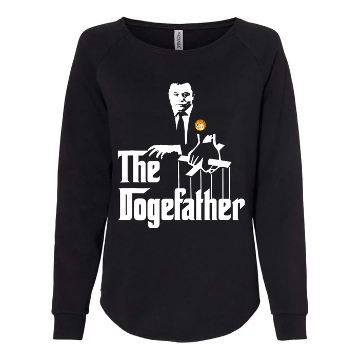 The Doge Father Elon Musk Womens California Wash Sweatshirt