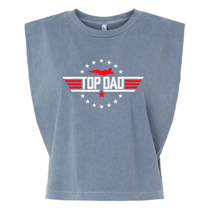 Top Dad Funny Fathers Day Birthday Surprise Garment-Dyed Women's Muscle Tee