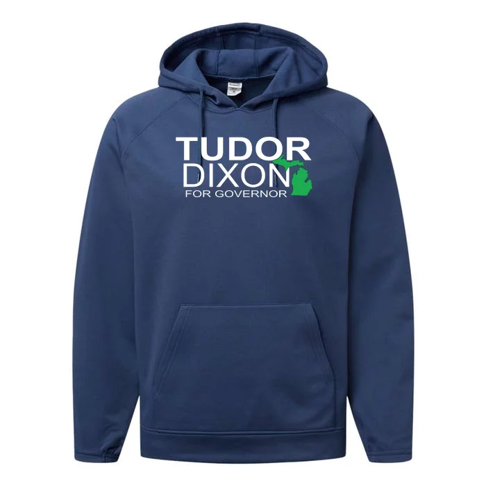 Tudor Dixon For Governor Performance Fleece Hoodie