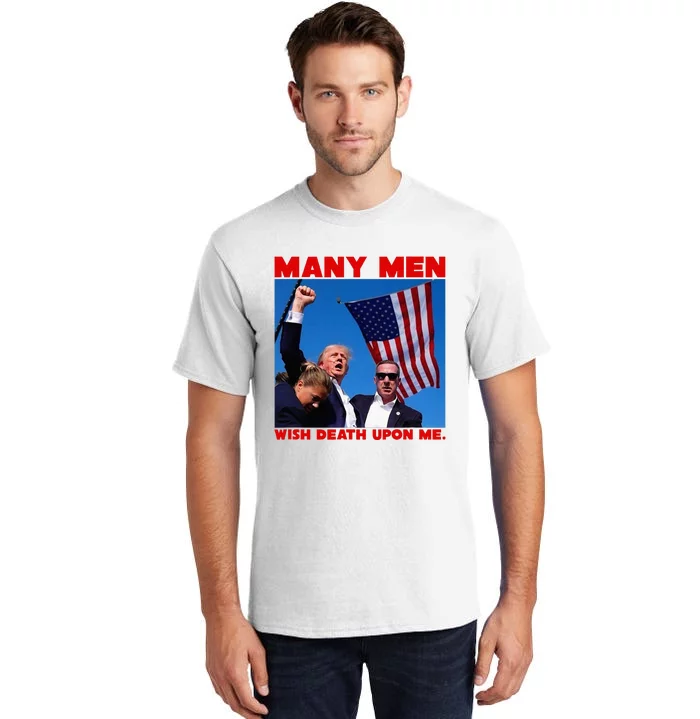 Trump Defiant Fist Tall T-Shirt