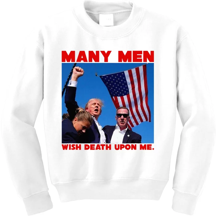 Trump Defiant Fist Kids Sweatshirt