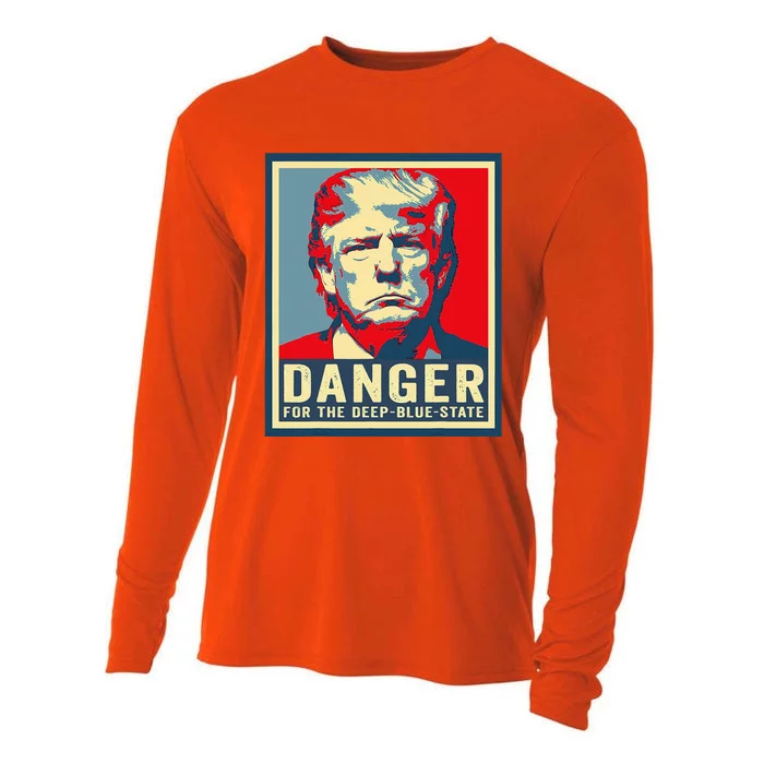 Trump Danger For The Deepbluestate Cooling Performance Long Sleeve Crew