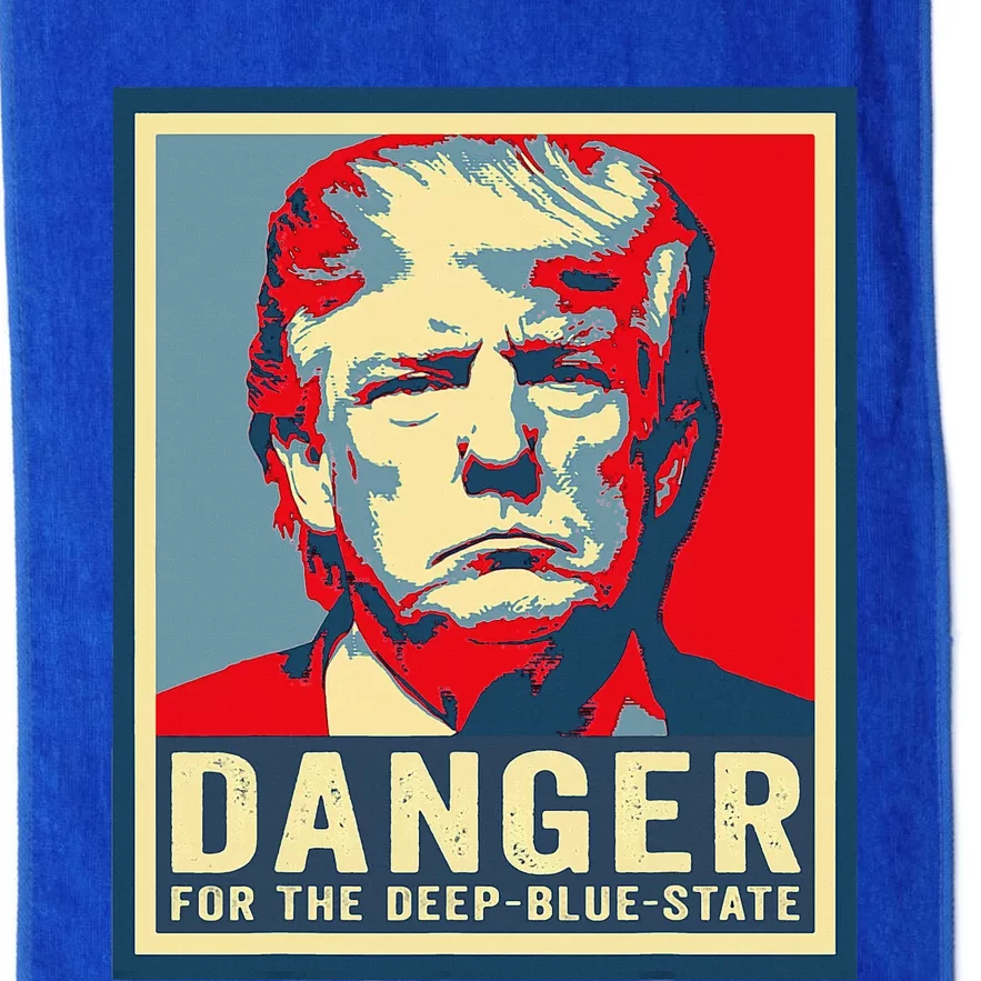 Trump Danger For The Deepbluestate Platinum Collection Golf Towel