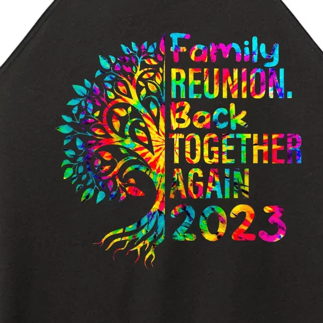 Tie Dye Family Reunion Back Together Again Family Reunion Women’s Perfect Tri Rocker Tank