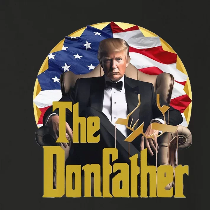 The Donfather Funny Trump 2024 The Comeback Continues Toddler Long Sleeve Shirt