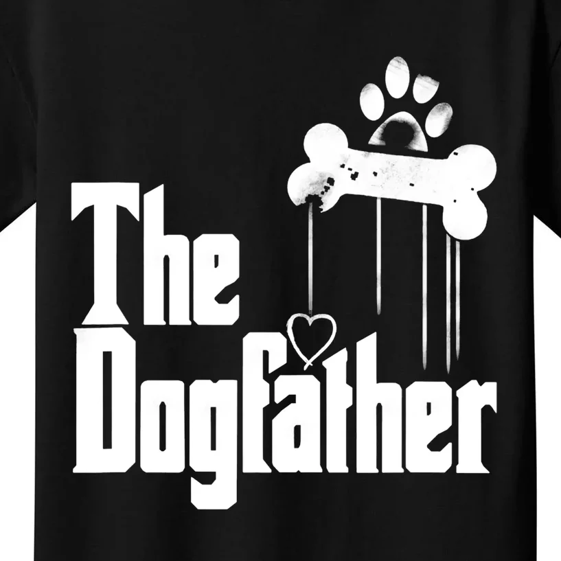 The Dog Father Dad Dog Funny Fathers Day Kids T-Shirt