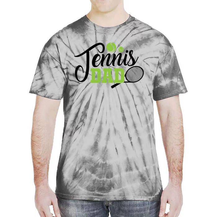 Tennis Dad For Tennis Playing Dad Tennis Gift Tie-Dye T-Shirt