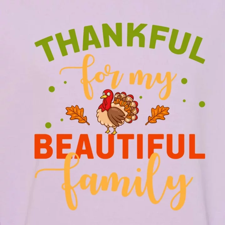 Thanksgiving Day Family Blessing Grateful Great Gift Garment-Dyed Sweatshirt