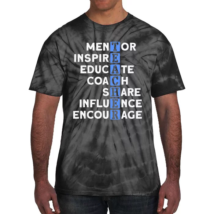 Teacher Definition For Teacher Tie-Dye T-Shirt