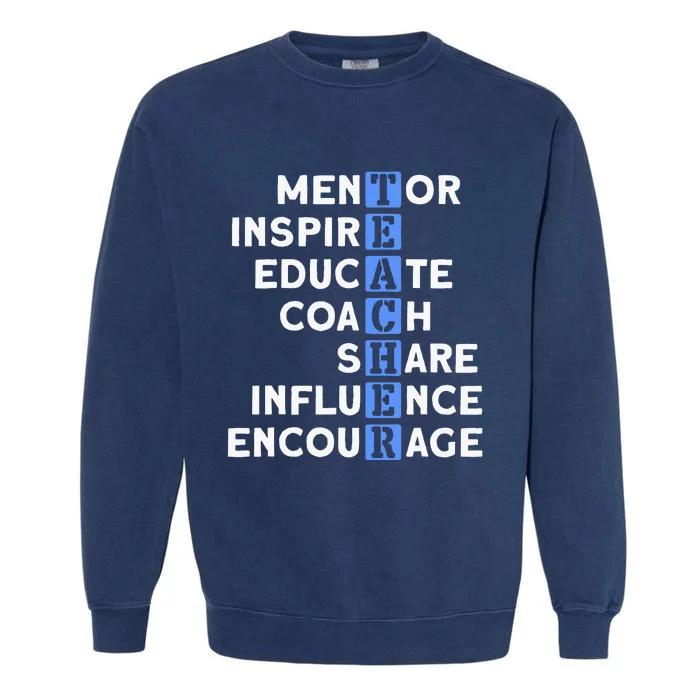 Teacher Definition For Teacher Garment-Dyed Sweatshirt