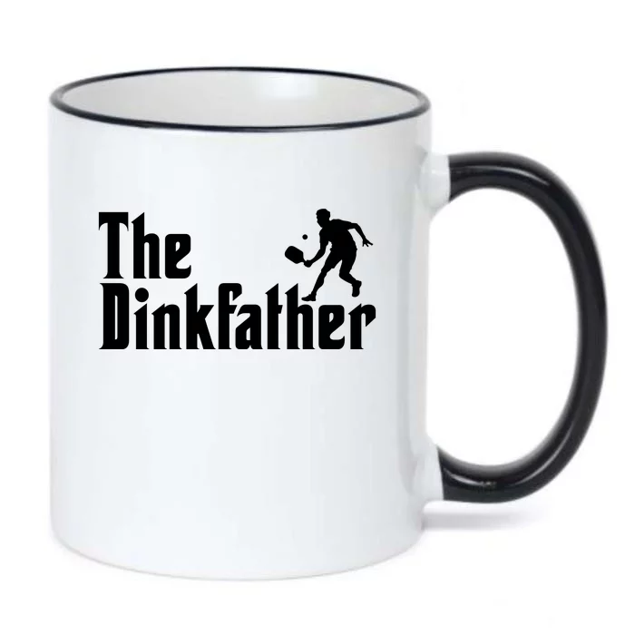 The Dinkfather Funny Pickleball Black Color Changing Mug