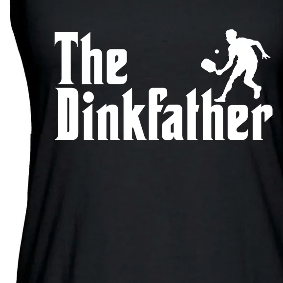 The Dinkfather Funny Pickleball Ladies Essential Flowy Tank